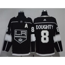 Los Angeles Kings #8 Drew Doughty Black Adidas Jersey