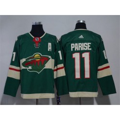 Minnesota Wild #11 Zach Parise Green Adidas Jersey