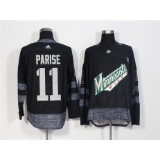 Minnesota Wild #11 Zach Parise New Black 1917-2017 100th Anniversary Adidas Jersey