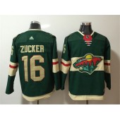 Minnesota Wild #16 Jason Zucker Green Adidas Jersey