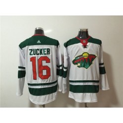 Minnesota Wild #16 Jason Zucker White Adidas Jersey