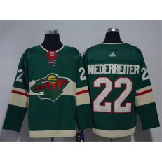 Minnesota Wild #22 Nino Niederreiter Green Adidas Jersey