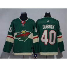 Minnesota Wild #40 Devan Dubnyk Green Adidas Jersey