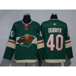 Minnesota Wild #40 Devan Dubnyk Green Adidas Jersey