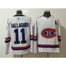 Montreal Canadiens #11 Brendan Gallagher White 2017 NHL 100 Classic Adidas Jersey