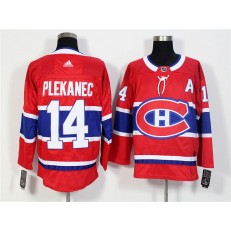Montreal Canadiens #14 Tomas Plekanec Red Adidas Jersey