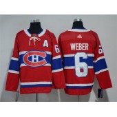 Montreal Canadiens #6 Shea Weber Red Adidas Jersey