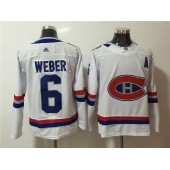 Montreal Canadiens #6 Shea Weber White 2017 NHL 100 Classic Adidas Jersey