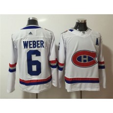 Montreal Canadiens #6 Shea Weber White 2017 NHL 100 Classic Adidas Jersey