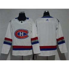 Montreal Canadiens Blank White 2017 NHL 100 Classic Adidas Jersey