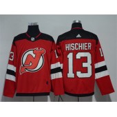 New Jersey Devils #13 Nico Hischier Red Adidas Jersey