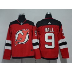 New Jersey Devils #9 Taylor Hall Red Adidas Jersey
