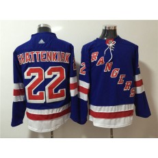 New York Rangers #22 Kevin Shattenkirk Blue Adidas Jersey