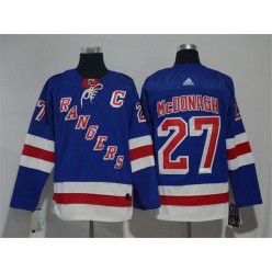 New York Rangers #27 Ryan McDonagh Blue Adidas Jersey