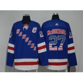 New York Rangers #27 Ryan McDonagh Blue US Flag Adidas Jersey