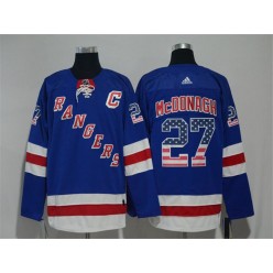 New York Rangers #27 Ryan McDonagh Blue US Flag Adidas Jersey