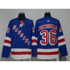 New York Rangers #36 Mats Zuccarello Blue Adidas Jersey