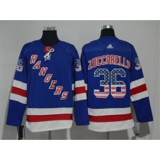 New York Rangers #36 Mats Zuccarello Blue US Flag Adidas Jersey
