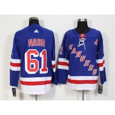 New York Rangers #61 Rick Nash Blue Adidas Jersey