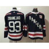 New York Rangers #93 Mika Zibanejad Navy Adidas Jersey