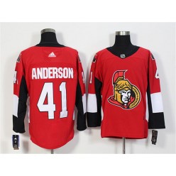 Ottawa Senators #41 Craig Anderson Red Adidas Jersey