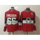 Ottawa Senators #65 Erik Karlsson Red 2017 NHL 100 Classic Player Adidas Jersey