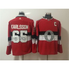 Ottawa Senators #65 Erik Karlsson Red 2017 NHL 100 Classic Player Adidas Jersey