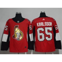 Ottawa Senators #65 Erik Karlsson Red Glittery Edition Adidas Jersey