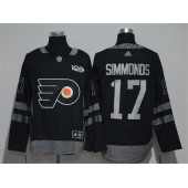 Philadelphia Flyers #17 Wayne Simmonds Black 1917-2017 100th Anniversary Adidas Jersey