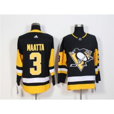 Pittsburgh Penguins #3 Olli Maatta Black Adidas Jersey