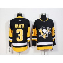 Pittsburgh Penguins #3 Olli Maatta Black Adidas Jersey