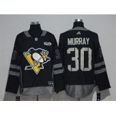 Pittsburgh Penguins #30 Matt Murray Black 1917-2017 100th Anniversary Adidas Jersey