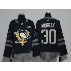 Pittsburgh Penguins #30 Matt Murray Black 1917-2017 100th Anniversary Adidas Jersey