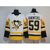 Pittsburgh Penguins #59 Jake Guentzel White Adidas Jersey