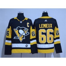 Pittsburgh Penguins #66 Mario Lemieux Black Adidas Jersey