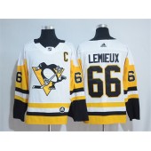 Pittsburgh Penguins #66 Mario Lemieux White Adidas Jersey