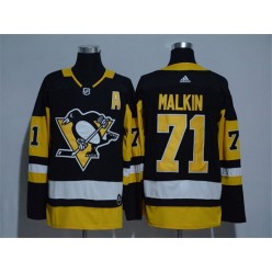 Pittsburgh Penguins #71 Evgeni Malkin Black Adidas Jersey