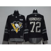 Pittsburgh Penguins #72 Patric Hornqvist Black 1917-2017 100th Anniversary Adidas Jersey