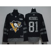 Pittsburgh Penguins #81 Phil Kessel Black 1917-2017 100th Anniversary Adidas Jersey