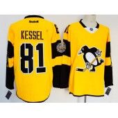 Pittsburgh Penguins #81 Phil Kessel Gold 2017 Stadium Series Reebok Jersey