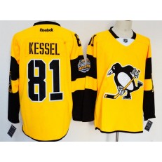 Pittsburgh Penguins #81 Phil Kessel Gold 2017 Stadium Series Reebok Jersey