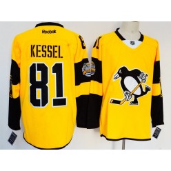Pittsburgh Penguins #81 Phil Kessel Gold 2017 Stadium Series Reebok Jersey