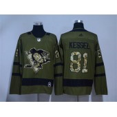 Pittsburgh Penguins #81 Phil Kessel Olive Green Adidas Jersey