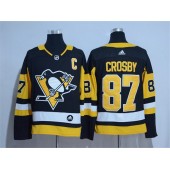 Pittsburgh Penguins #87 Sidney Crosby Black Adidas Jersey