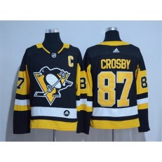 Pittsburgh Penguins #87 Sidney Crosby Black Adidas Jersey