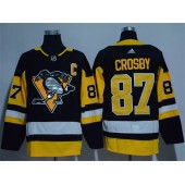 Pittsburgh Penguins #87 Sidney Crosby Black Glittery Edition Adidas Jersey