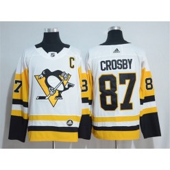 Pittsburgh Penguins #87 Sidney Crosby White Adidas Jersey_副本