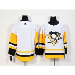 Pittsburgh Penguins Blank White Adidas Jersey