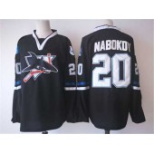 San Jose Sharks #20 Evgeni Nabokov Black Jersey