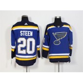 St.Louis Blues #20 Alexander Steen Blue Adidas Jersey
